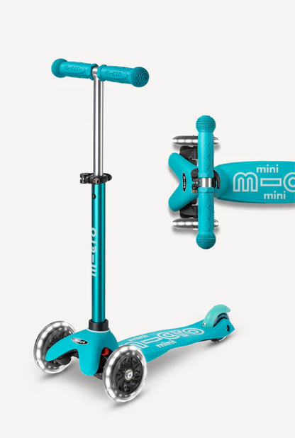 Micro Mini Scooter Led Aqua