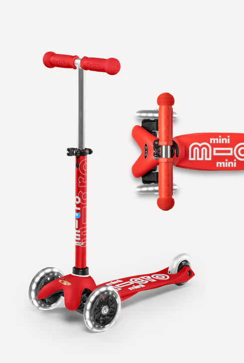 Micro Mini Scooter Led Red