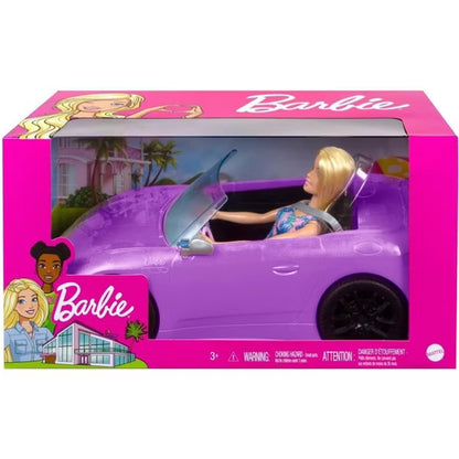 Barbie and Convertible Car