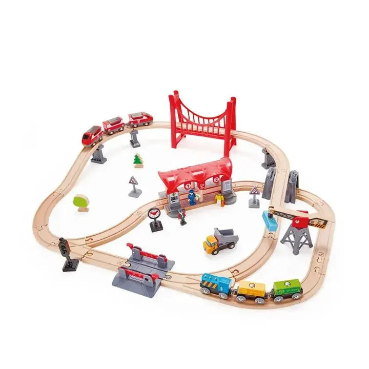 Busy City Wooden Rail Set