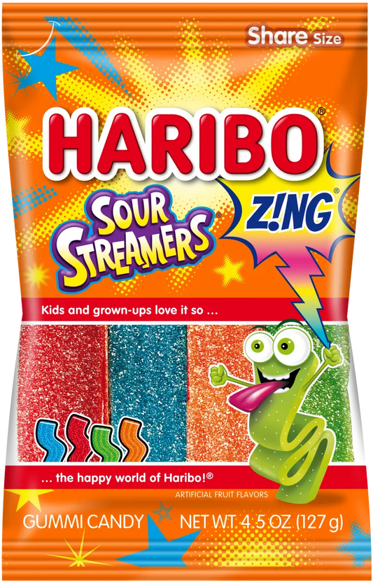 Haribo Zing Sour Streamers