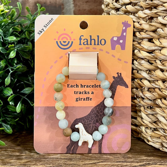 Fahlo Bracelet Giraffe Sky Stone