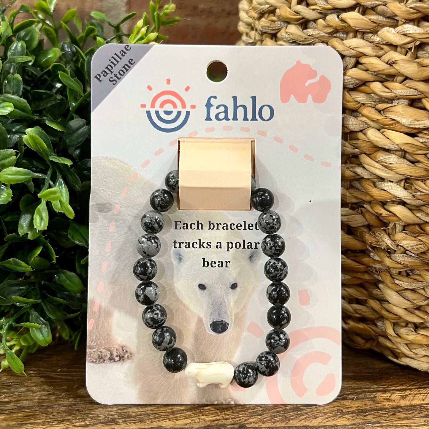 Fahlo Bracelet Polar Bear Papillae Stone