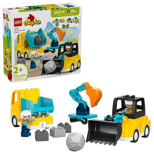 Lego Duplo 3 In 1 Construction Vehicles
