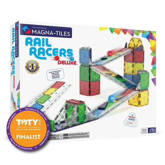 Magnatiles Rail Racers Deluxe 90 piece set