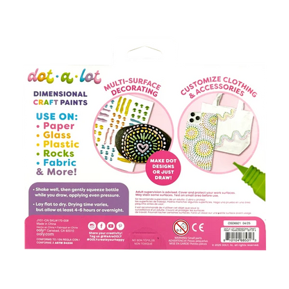Dot A Lot Dimensional Craft Paints Pastel