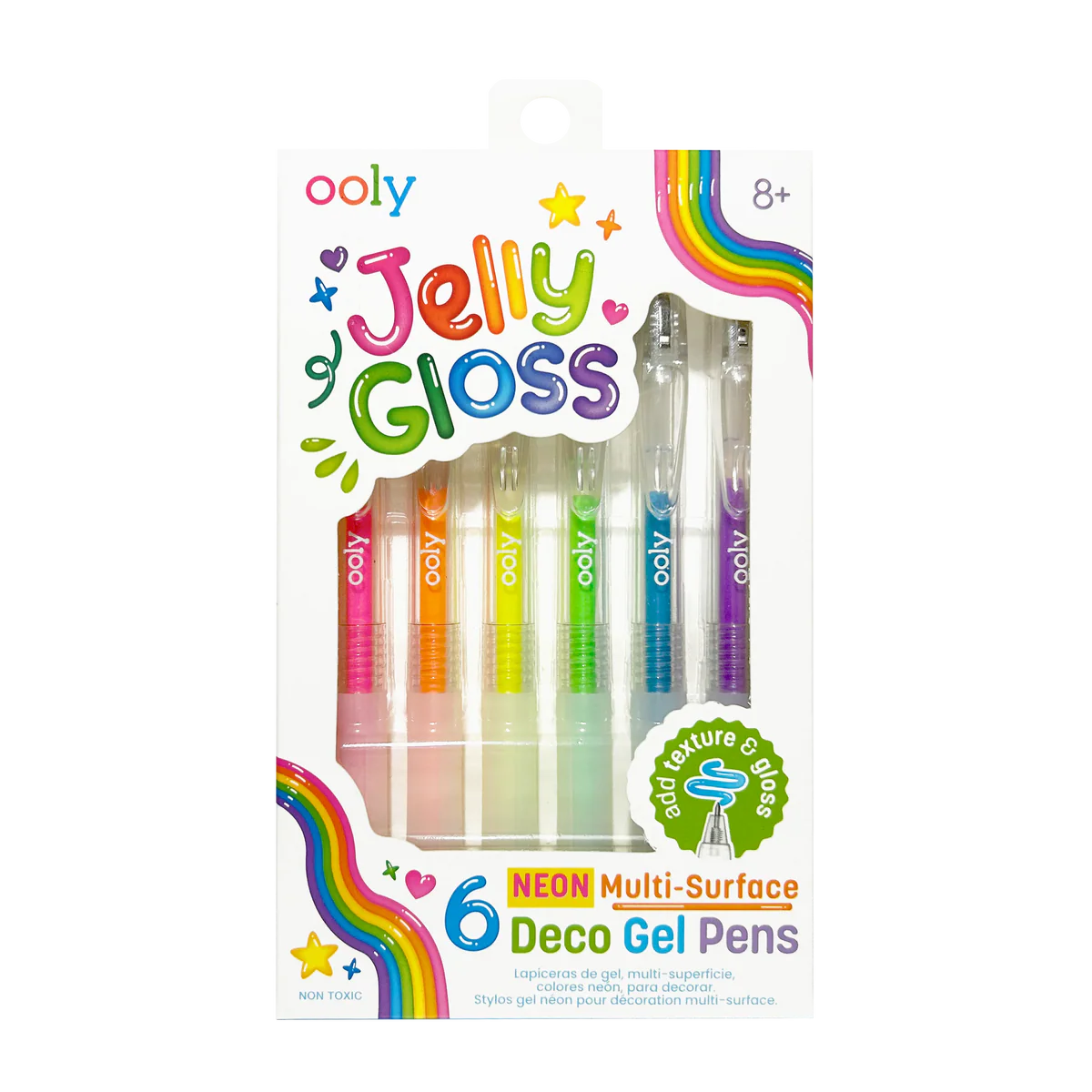 Jelly Gloss Neon Gel Pens