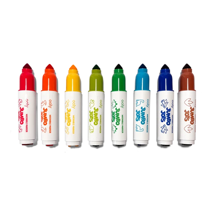 Jumbo Jots Dual Tip Dinosaur Markers Set of 8