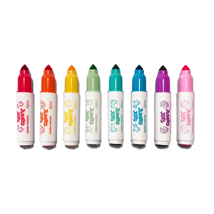 Jumbo Jots Dual Tip Unicorn Markers Set of 8