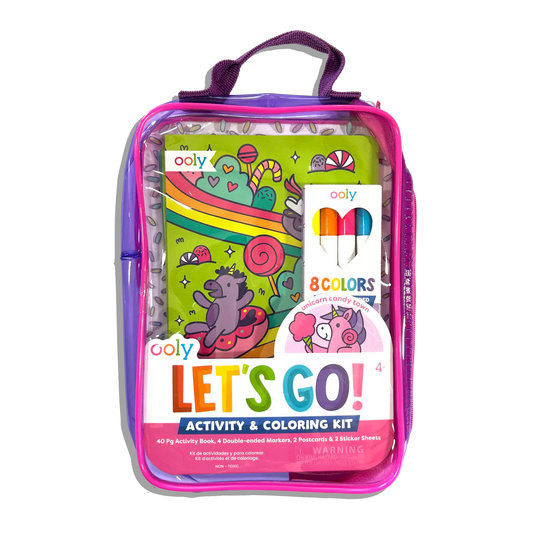 Lets Go Activity & Coloring Kit - Unicorn Candy Town