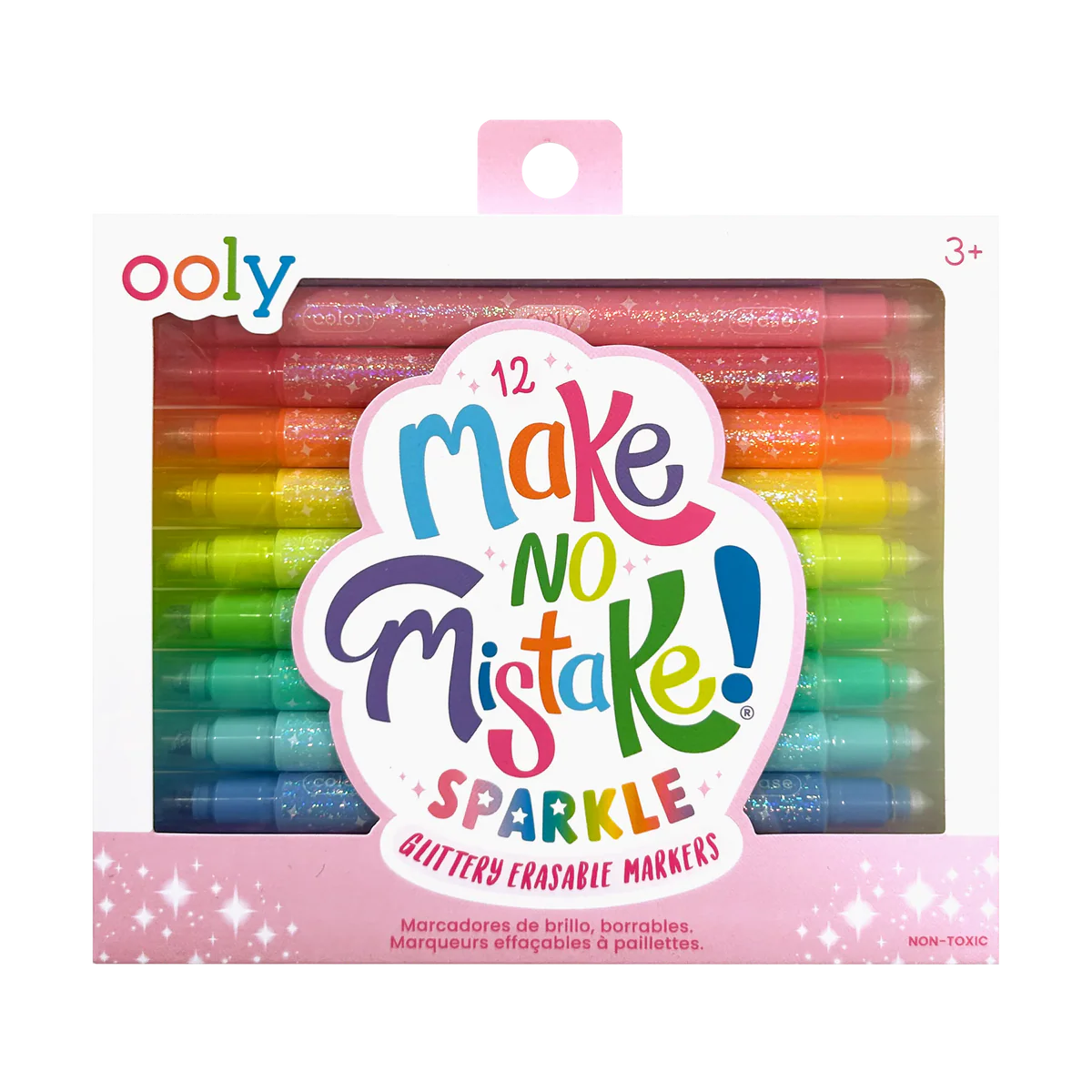No Mistake Glittery Erasable Markers