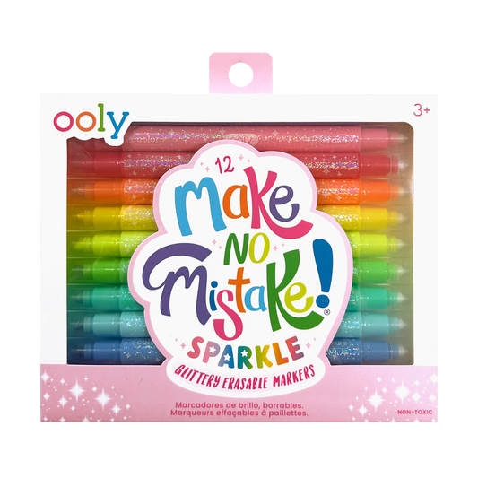 No Mistake Glittery Erasable Markers