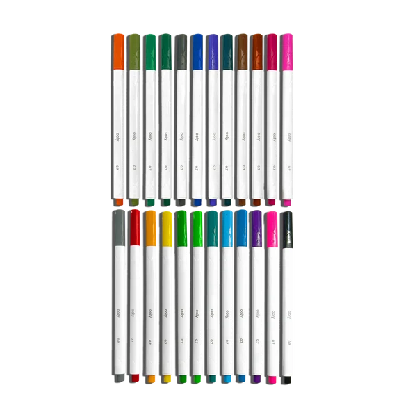 Fine Felt Tip Markers Set of 24