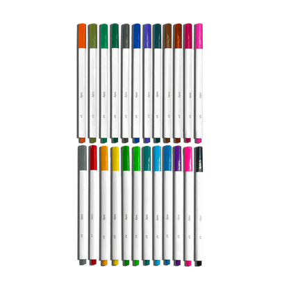 Fine Felt Tip Markers Set of 24