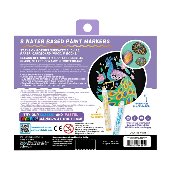 Paint Markers Metallic 8