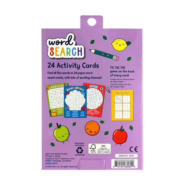 Word Search Activity Card