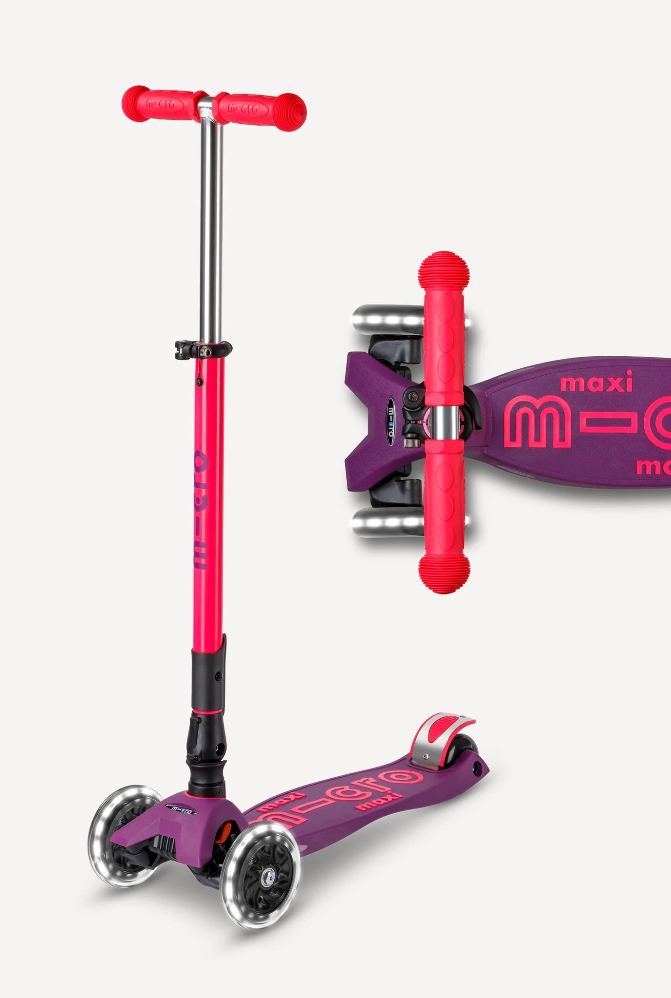 Micro Maxi Foldable LED Scooter Purple