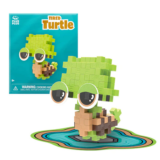 Plus Plus Pet Packet Tired Turtle