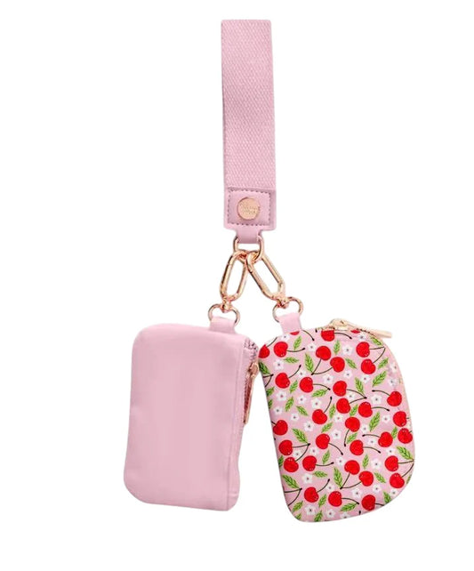 Cherries Dual Wristlet Wallet