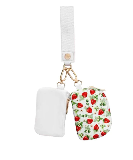 Strawberries Dual Wristlet Wallet