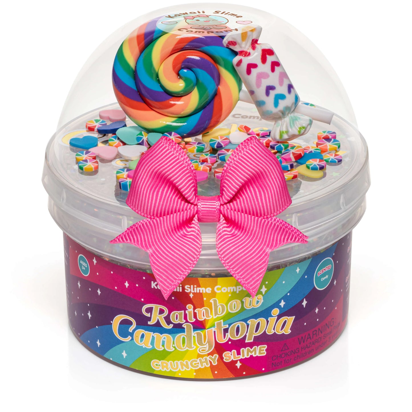 Kawaii Rainbow Candytopia Crunchy Slime