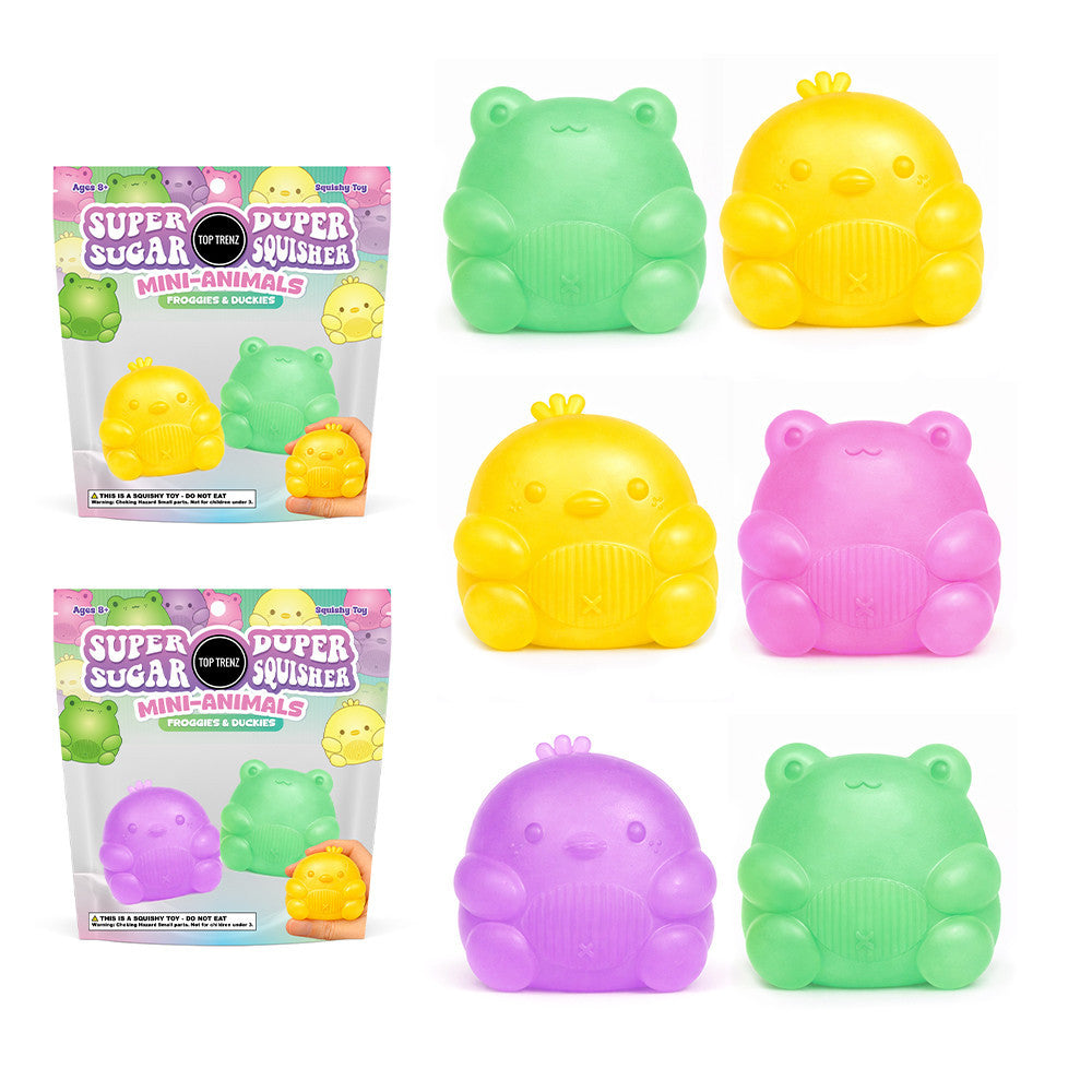 Super Duper Squisher Mini Frog & Duck 2 Pack