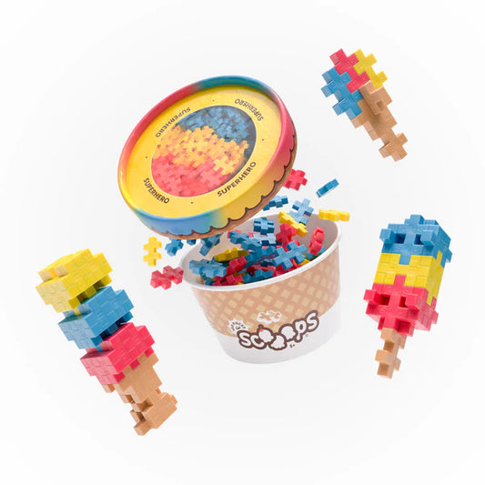 Plus Plus Scoops Triple Superhero