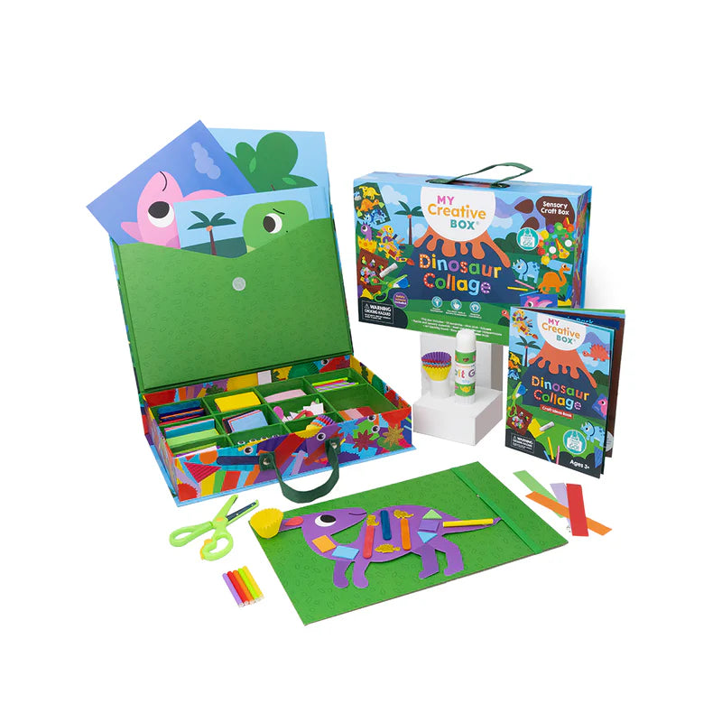 Dinosaur Collage Sensory Activity Box