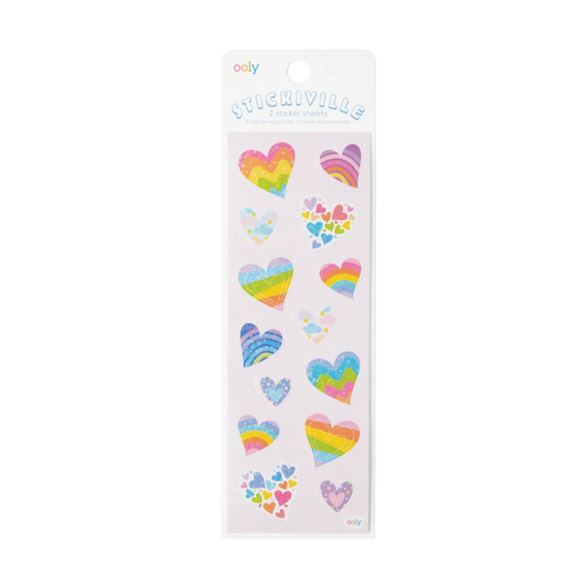 Stickiville Rainbow Heart