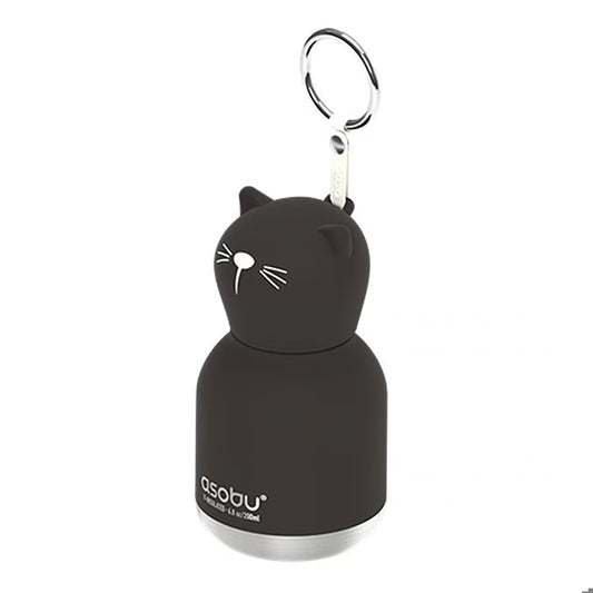 Black Cat Mini Bottle With Straw