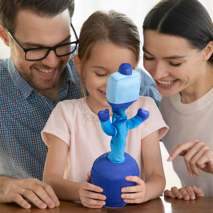 Dancing Dreidel - Sings 6 Chanukah Songs & Can Record Your Own 🔋3AA