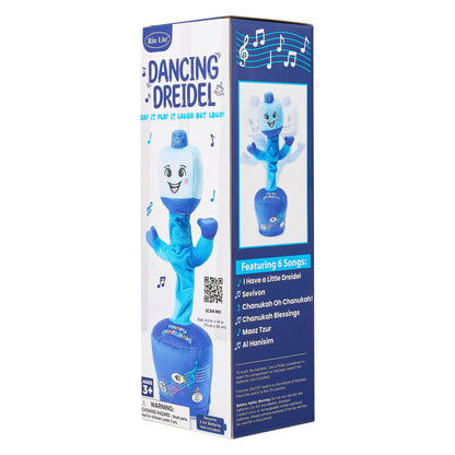Dancing Dreidel - Sings 6 Chanukah Songs & Can Record Your Own 🔋3AA