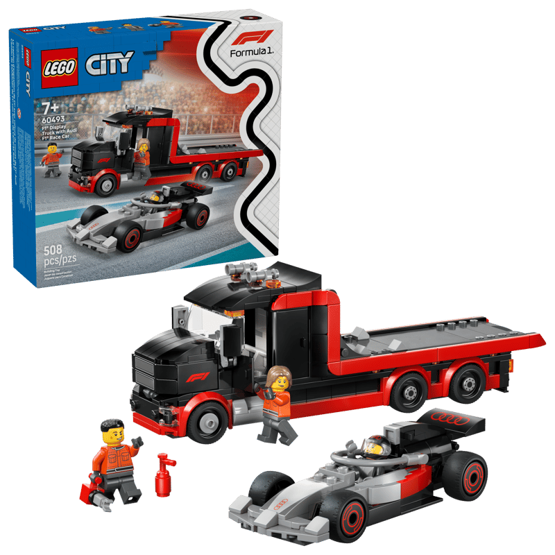 Lego City F1 Display Truck with Audi