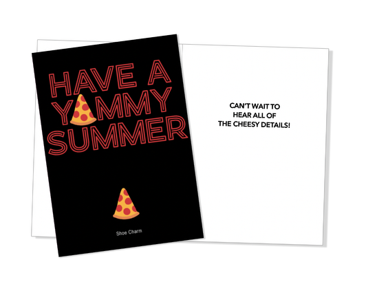 HAVE A YUMMY SUMMER! Shoe Charm Card