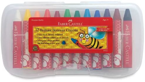 12ct Jumbo Beeswax Crayon