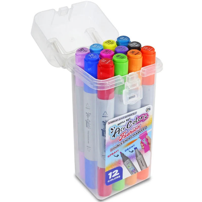 Air Color Fashion Color Dual Ended Markers 12 pc