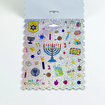 Chanukah Prismatic Stickers 300 +