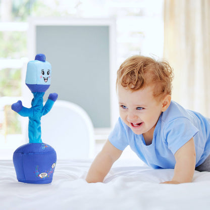 Dancing Dreidel - Sings 6 Chanukah Songs & Can Record Your Own 🔋3AA