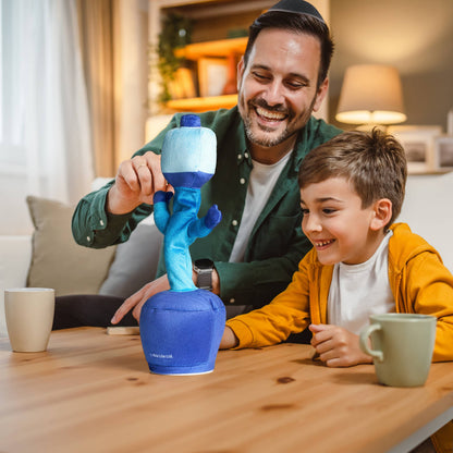 Dancing Dreidel - Sings 6 Chanukah Songs & Can Record Your Own 🔋3AA