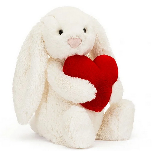 Bunny Bashful Red Heart