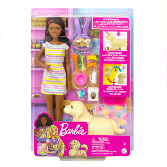 Barbie Mom & Pups Playset Brunette