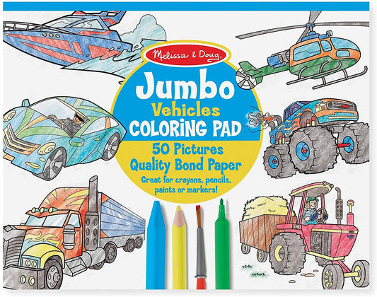 Vehicles Coloring Pad