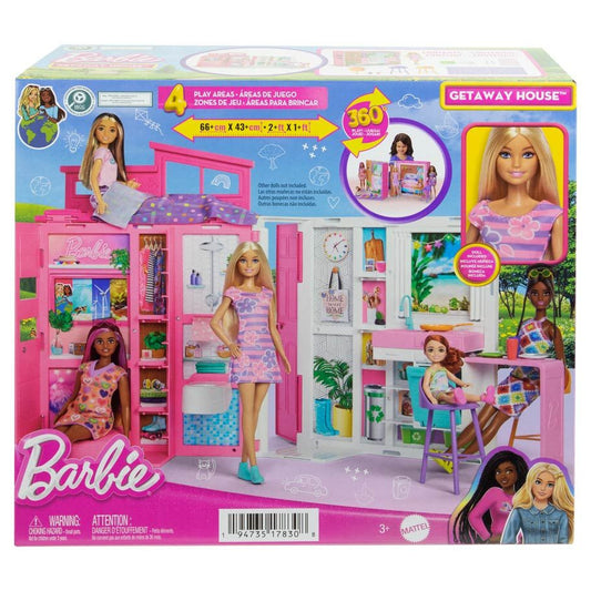 Barbie Getaway House with Doll Playset