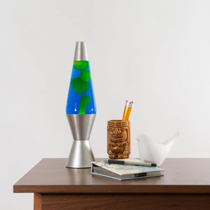 14.5 Inch Lava Lamp - Green Blue