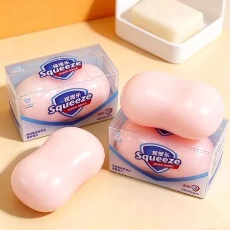 Squishy Crunchy Soap Pink