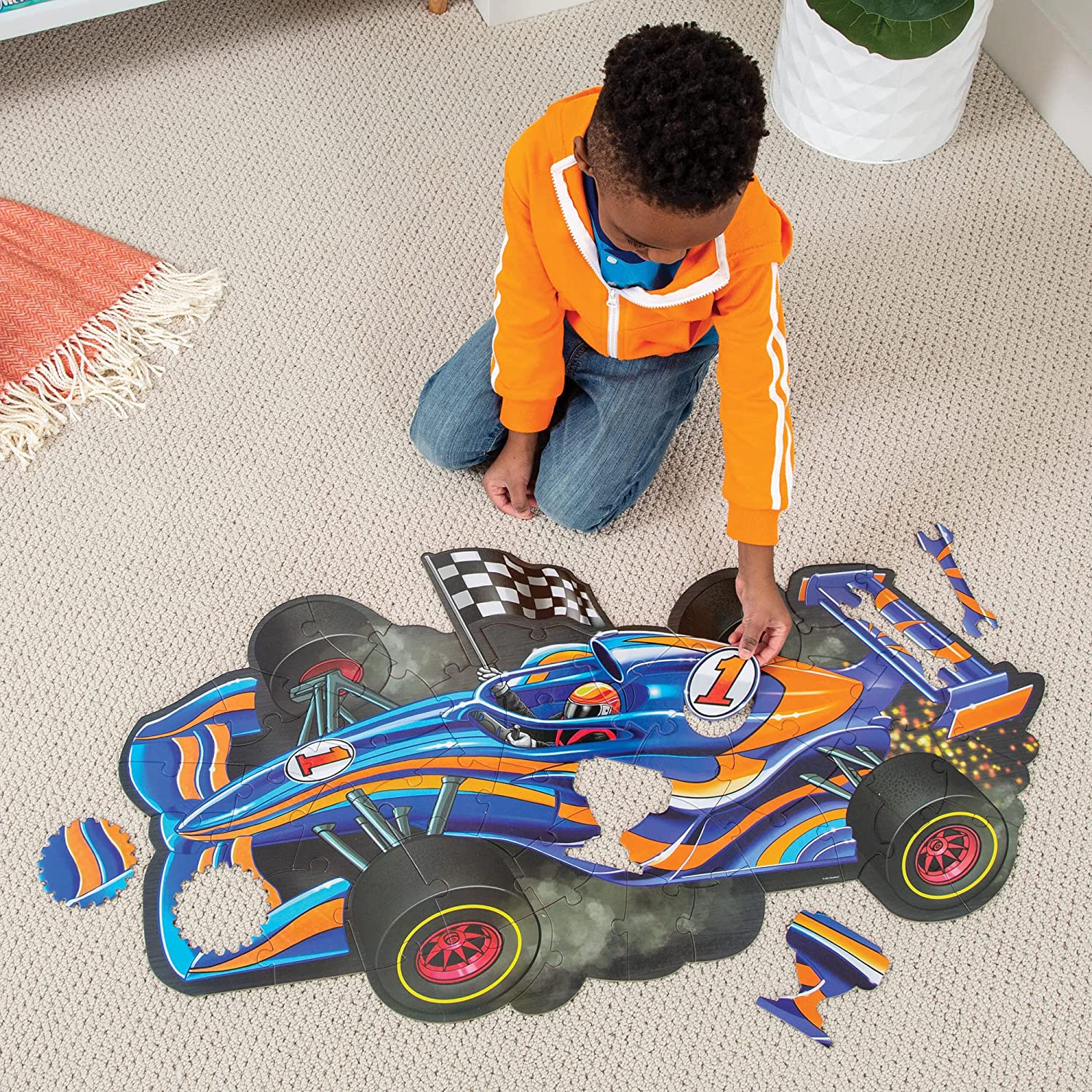 Racecar Floor Puzzle 48pc