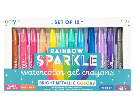 Sparkle Gel Crayon 12 Pc