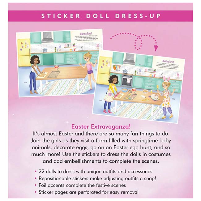 Easter Fun Stckr Doll Bk