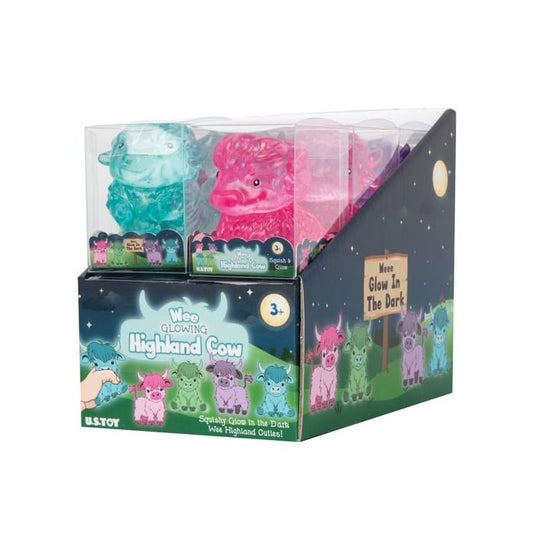Wee Highland Cow Glow In the Dark Squishy